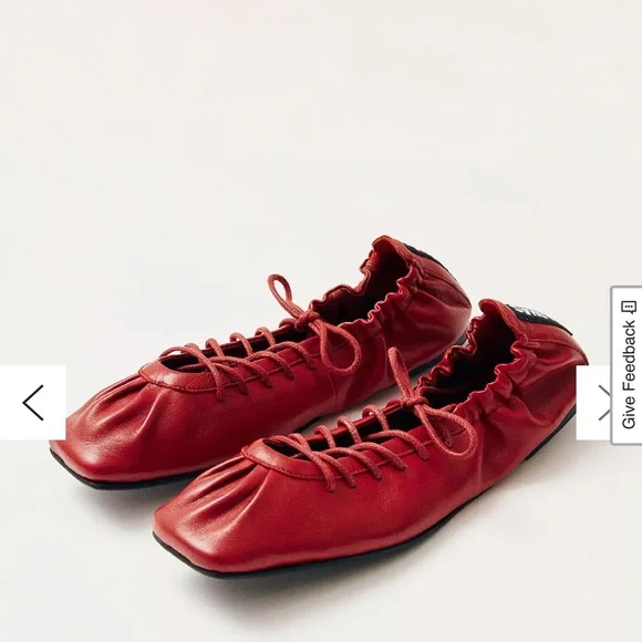 ALOHAS Red Women's Flats - Picture 1 of 4